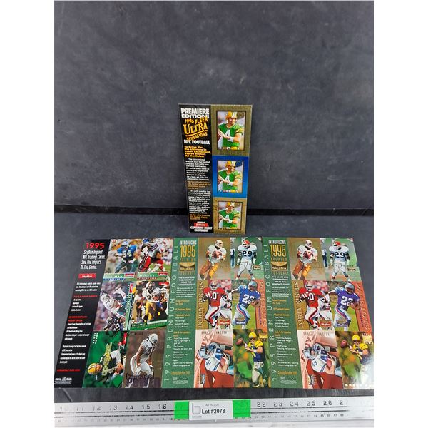 Sky Box & 1996 Fleer Ultra Football Card Sheets