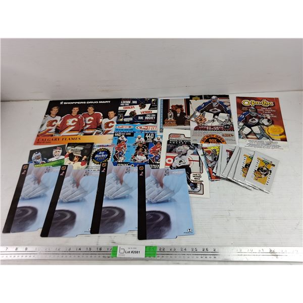 1995 Calgary Flames Calendar,  Assorted Hockey Collectibles