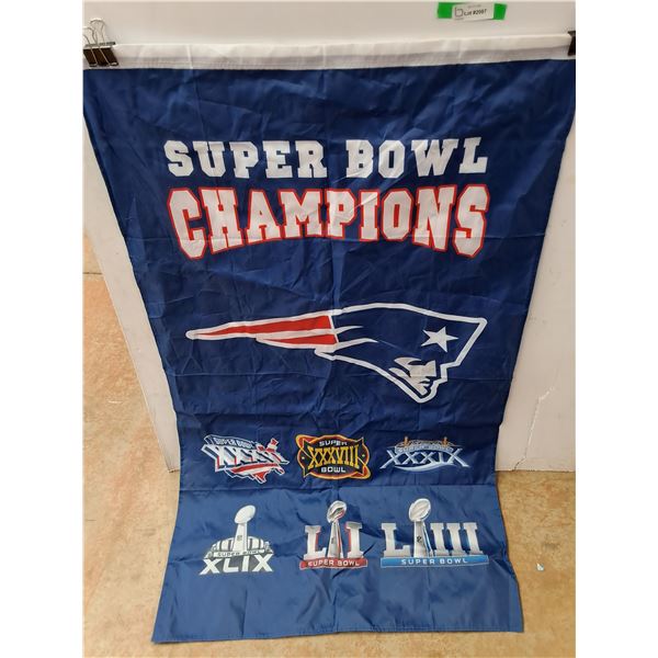 Superbowl Champions Banner 59" x 34"