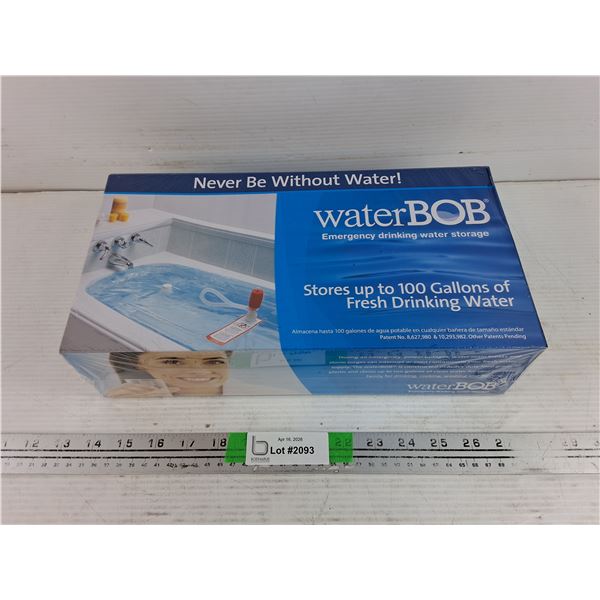 WaterBob Emergency  Drinking Water Storage, Sealed