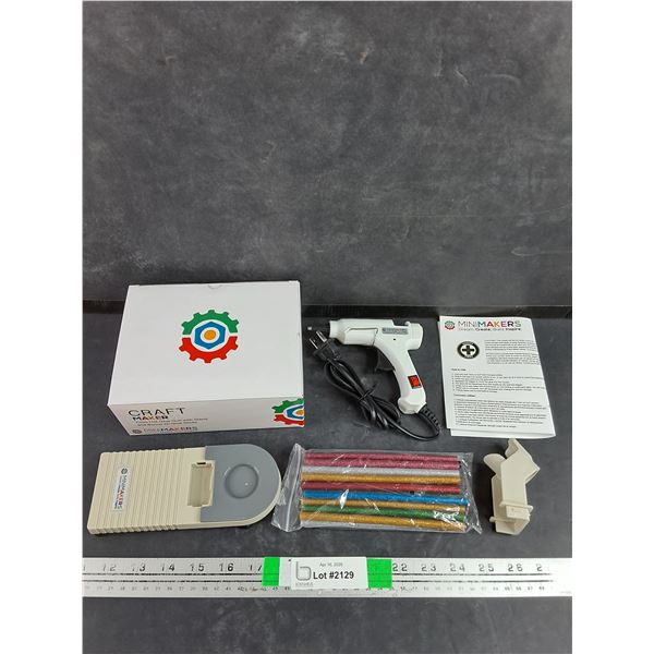 Craft Maker 7mm Hot Glue with Stand & Bonus 20 Glue Sticks - New