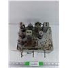 Image 2 : Old Used Arcadia Battery Radio Chassis w/Tubes - As Is