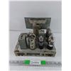 Image 3 : Old Used Arcadia Battery Radio Chassis w/Tubes - As Is
