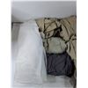 Image 2 : (6) Curtains 70" x 35, Laundry Hamper , Shower Curtain