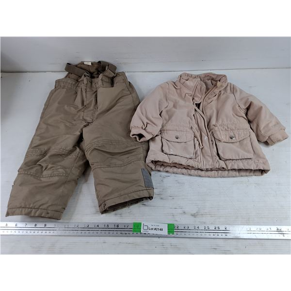 Child's Winter Pants - Size 12-18 & Winter Jacket - Size 6-9M
