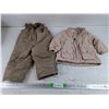 Image 1 : Child's Winter Pants - Size 12-18 & Winter Jacket - Size 6-9M