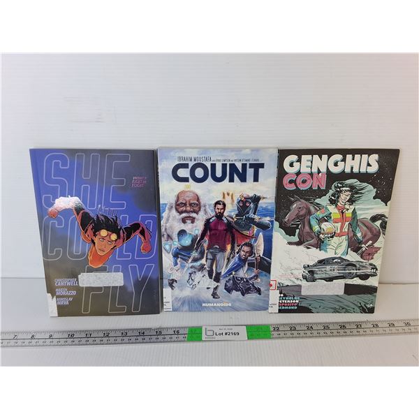 Genghis Con, She Could Fly, Count Graphic Novels