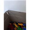 Image 4 : Plastic Storage Tote- As Is & Lego Duplo Building Blocks - PICK UP ONLY