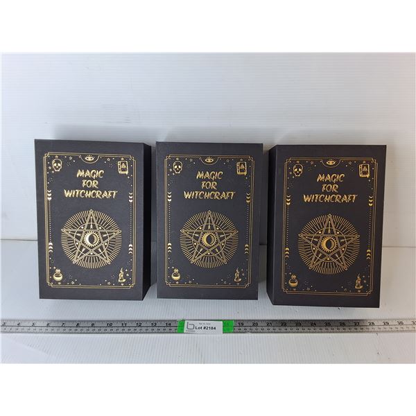 (3) Magic for Witchcraft Storage Boxes 10.75" x 7.25" x 3"