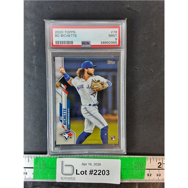 Bo Bichette Toronto Blue Jays Graded Topps Rookie Card- Sealed, Cannot Authenticate
