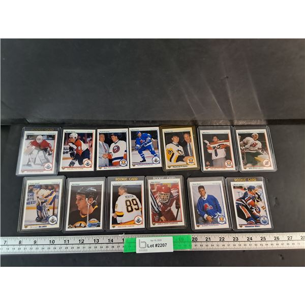 (13) Mostly Rookie Upper Deck NHL Cards- Ed Belfour, Curtis Joseph, Misc. Cannot Authenticate