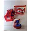 Image 2 : Montreal Canadiens Stocking, Duffel Bag & Throw Pillow