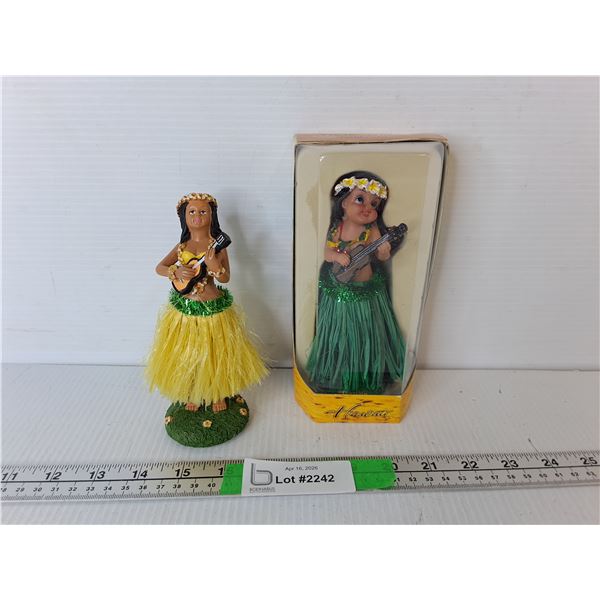 (2) Dancing Dashboard Hula Girls Up to 7"