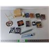 Image 1 : Cigarette Tins, Playing Cards, Drawer Light- As Is, Misc.