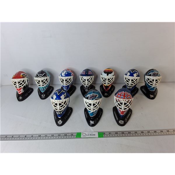 (10) NHL Model Helmets- Toronto Maple Leafs, Montreal Canadiens, Vancouver Canucks, Misc.