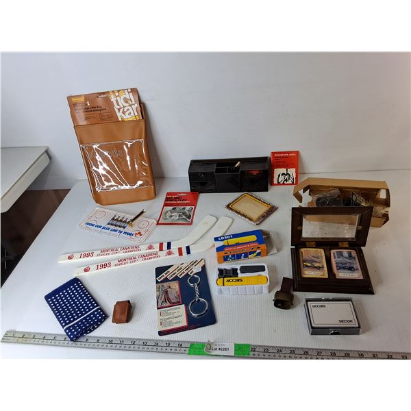Playing Cards, Hunter's Pocket Guide, Pocket Flashlight, Misc.