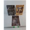 Image 1 : Man Cave, Creating Yourself, Route 66 Metal Signs 11.75" x 7.75"