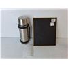 Image 2 : Wicker Style Photo Frame 11" x 9" & Stainless Steel Thermos