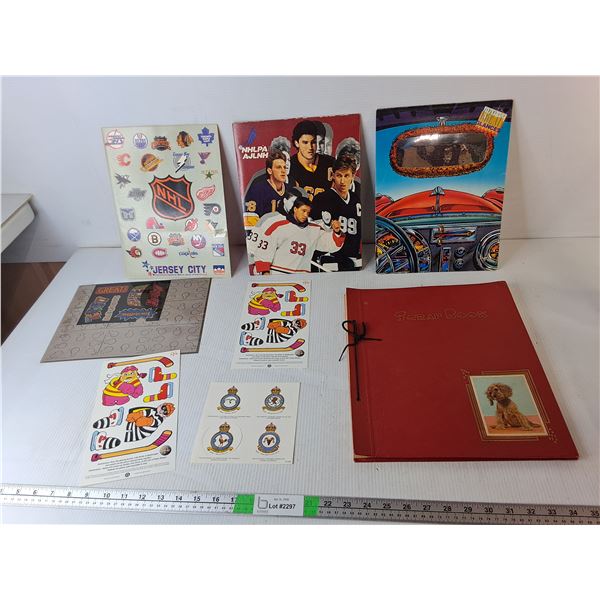 Hockey Scrapbook, Folders, McDonald's Punchouts, Misc.