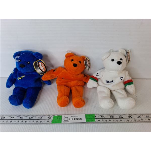 (3) Salvino's Bammers Hockey Stuffies