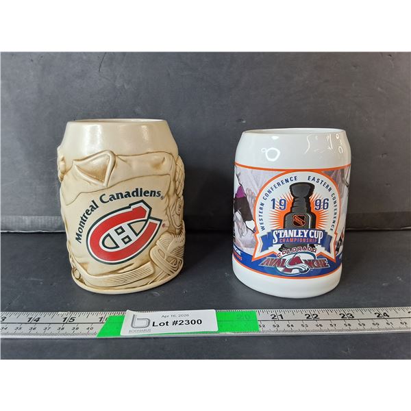 Montreal Canadiens & Colorado Avalanche Mugs
