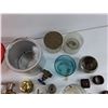 Image 7 : Napkin Rings, Door Knobs, Tupperware Bowl w/Lid, Valve, Misc