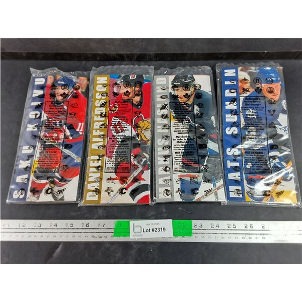 (4)  McDonald's Hockey Heroes Mini Jerseys - Saku Koivu, Daniel Alfredson, Mats Sundin, Naslund