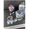Image 2 : Assorted Mini Goalie Masks - Collectible,  Oilers, Winnipeg Jets, Misc