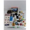 Image 1 : Assorted Lapel Pins, Belt Buckle, Key Chains, Design o Marx, Shoe Brushes, Misc