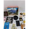 Image 4 : Assorted Lapel Pins, Belt Buckle, Key Chains, Design o Marx, Shoe Brushes, Misc