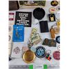 Image 5 : Assorted Lapel Pins, Belt Buckle, Key Chains, Design o Marx, Shoe Brushes, Misc