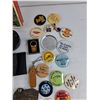 Image 8 : Assorted Lapel Pins, Belt Buckle, Key Chains, Design o Marx, Shoe Brushes, Misc