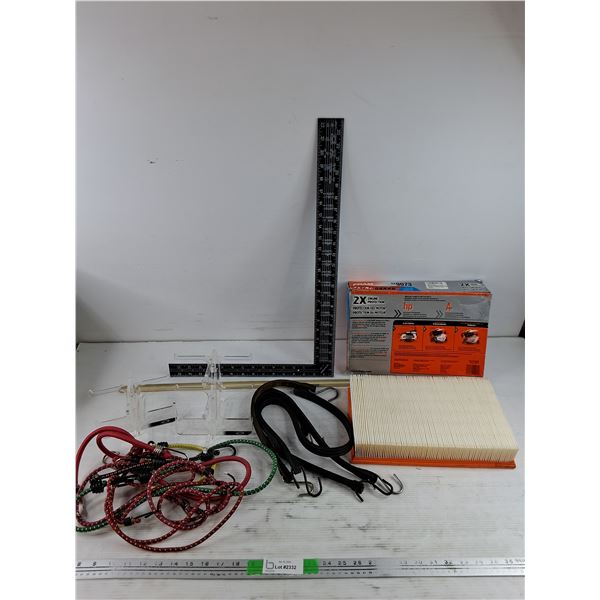Bungee Cords, Fram 9073 Air Filter, Carpenters Square, Jewelry Racks