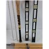 Image 3 : (2) Levels, Metal Brackets, Wooden Baseball Bat- PICK UP ONLY
