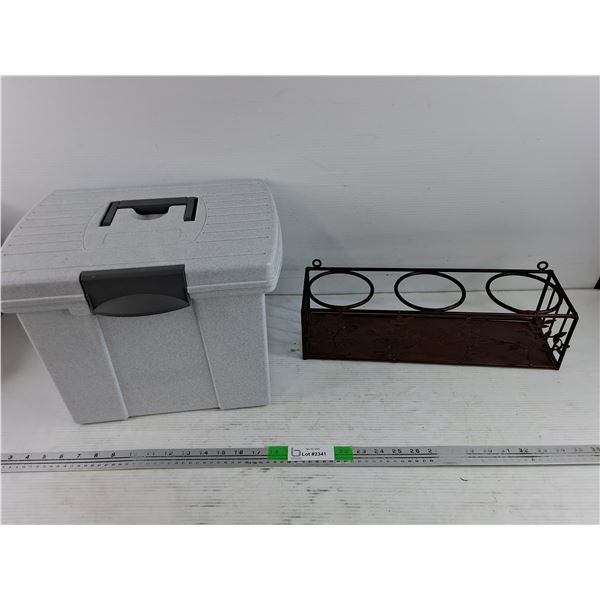 Hanging Plant Pot Rack, Plastic Box 13" x 11" x 11"