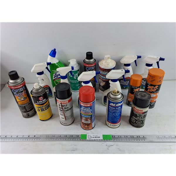 Assorted Sprays & Cleaners - Jig a Loo, Open & Shut, Lysol, Misc - CANNOT SHIP