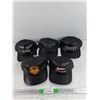 Image 1 : (5) Faux Leather Ball Caps - Spitz, SGI, NRT, Misc