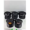Image 4 : (5) Faux Leather Ball Caps - Spitz, SGI, NRT, Misc