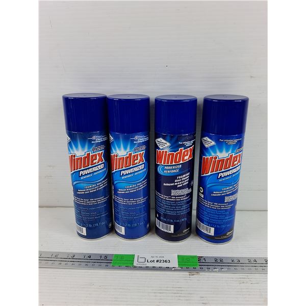 (4) Index Foaming Glass Cleaner Sprays - CANNOT SHIP