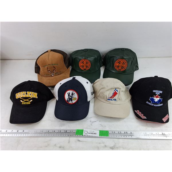 (7) Ball Caps - NHLPA, SWF, Odelein, Misc