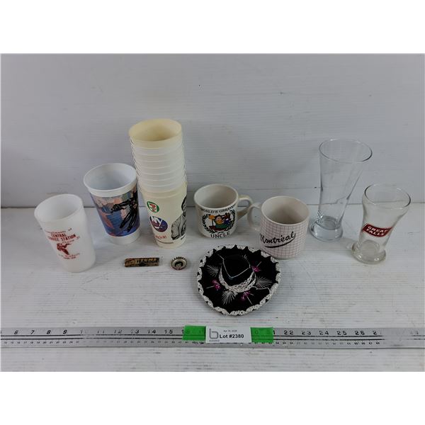 Vintage Ceramic Mugs, Party Cups, Mini Sambrero, Vintage Tums Pills, Denise Herron Bottle Cap