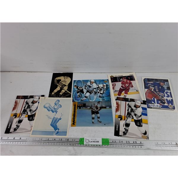 Vintage Oversized Hockey & Basketball Cards