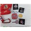 Image 4 : Montreal Canadiens Tokens, Carabiner, Lapel Pins, Key Chain, Sleeping Hat