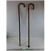 Image 1 : (2) Wooden Canes 35" - PICK UP
