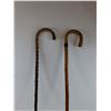 Image 2 : (2) Wooden Canes 35" - PICK UP