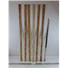 Image 1 : (6)  Wooden Rulers & Metal Hinge - PICKUP ONLY