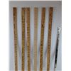 Image 2 : (6)  Wooden Rulers & Metal Hinge - PICKUP ONLY