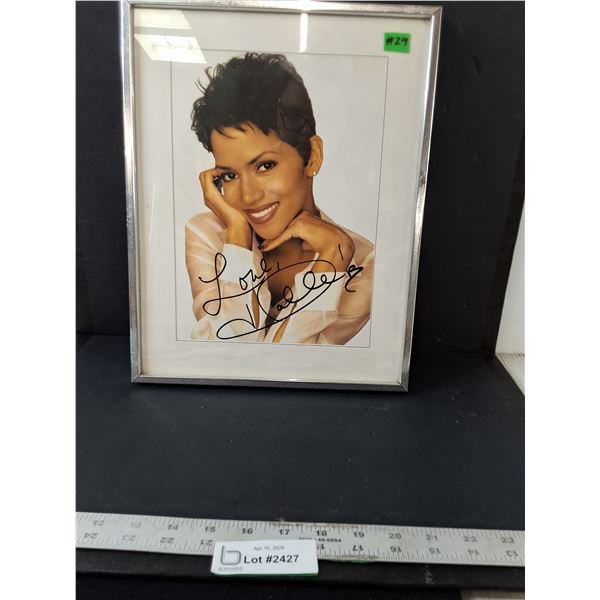 Halle Berry Autographed Photo in Frame-8x10"-Cannot Authenticate