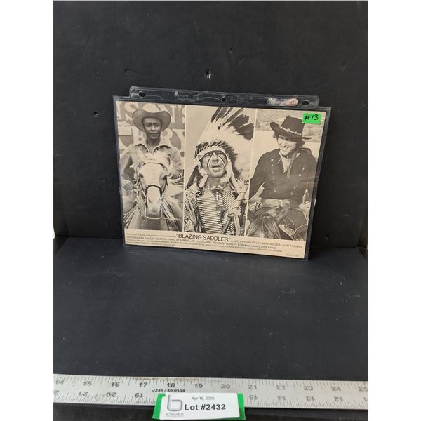 "Blazing Saddles" -1974 Movie Synopsis Sheet - 81/2"×11"