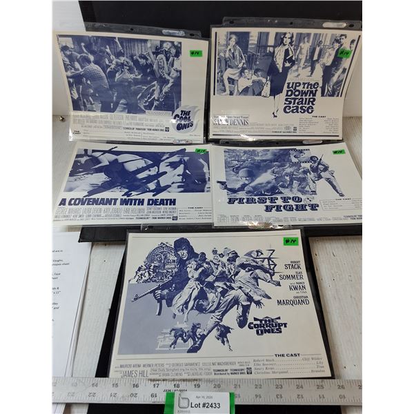 (5) 1967 Movie Synopsis Sheets